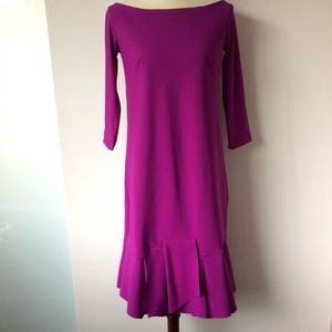 Chiara Boni La Petite Robe Fuchsia Flapper Dress